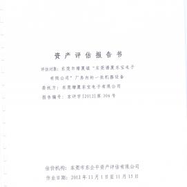 資產(chǎn)評估報告